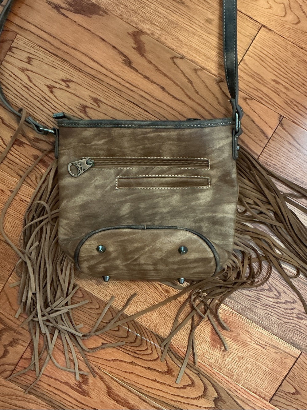 Montana West Embroidered And Studded Fringe Crossbody - Picture 3 of 8